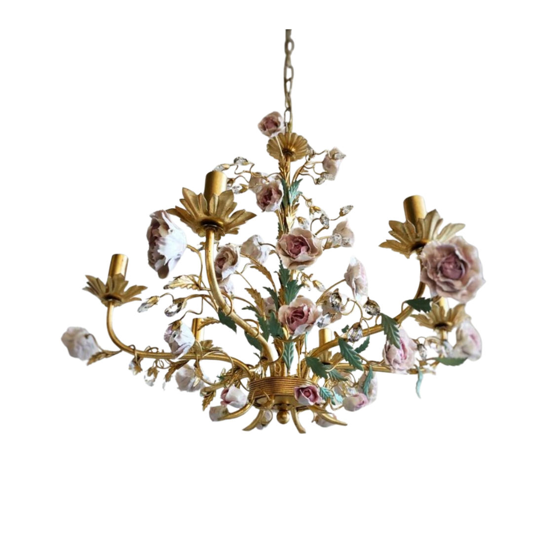 Multi Flower Embeds Chandelier | Anticoarte