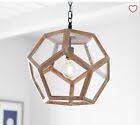 Geometric Wooden Pendant Lamp | Anticoarte