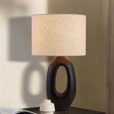 Oliver Long Chambered Ceramic Table Lamp | Anticoarte