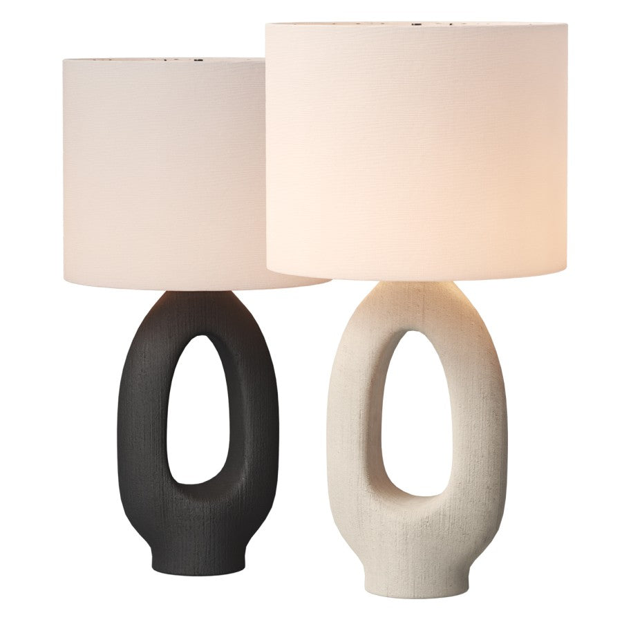 Oliver Long Chambered Ceramic Table Lamp | Anticoarte