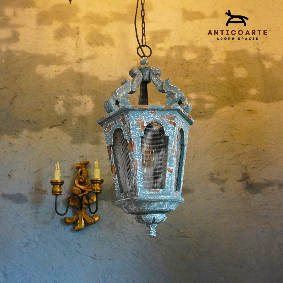 Waburo Ethnic Hanging Vintage Lamp | Anticoarte