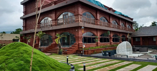  a soulful resort project by anticoarte blending antique elegance with natural serenity in the heart of lush green landscapes.