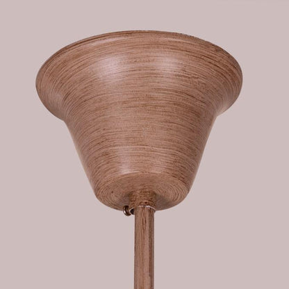 Faux antler pendant light with three lit candle-style bulbs, country style design.