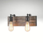 Modern Farmhouse 2-Light Wooden Plank Wall Lamp
