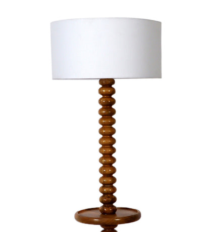 Aurora Wooden Bobbin Floor Lamp