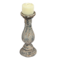Antique Finish Wooden Candle Holder-Anticoarte