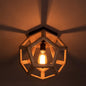 Geometric Wooden Pendant Lamp | Anticoarte