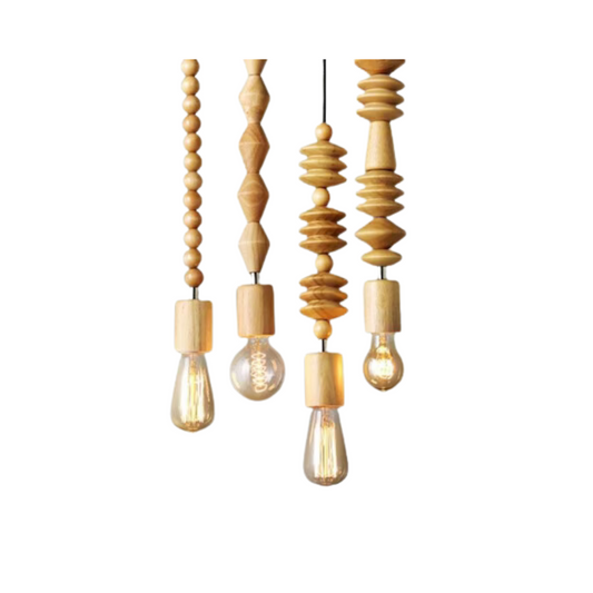 Parametric Bamboo and Wood Pendant Light | Anticoarte